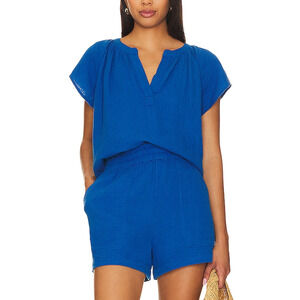 Rails 'Maribel' Blue Cotton Top Size S